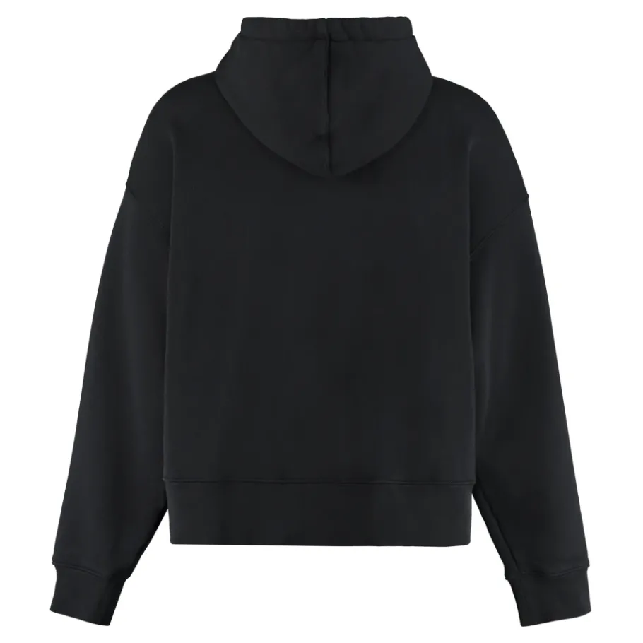 Palm Angels Logo Cotton Hoodie-Heren Truien & Vesten