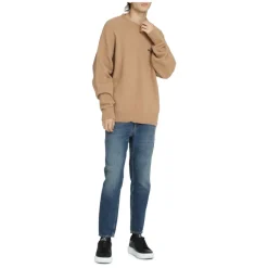 Palm Angels Logo Crew-Neck Sweater-Heren Truien & Vesten