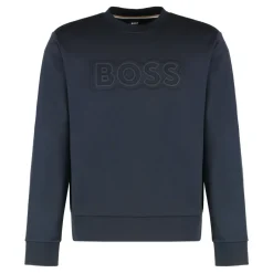 Hugo Logo Detail Katoenen Sweatshirt-Heren Truien & Vesten