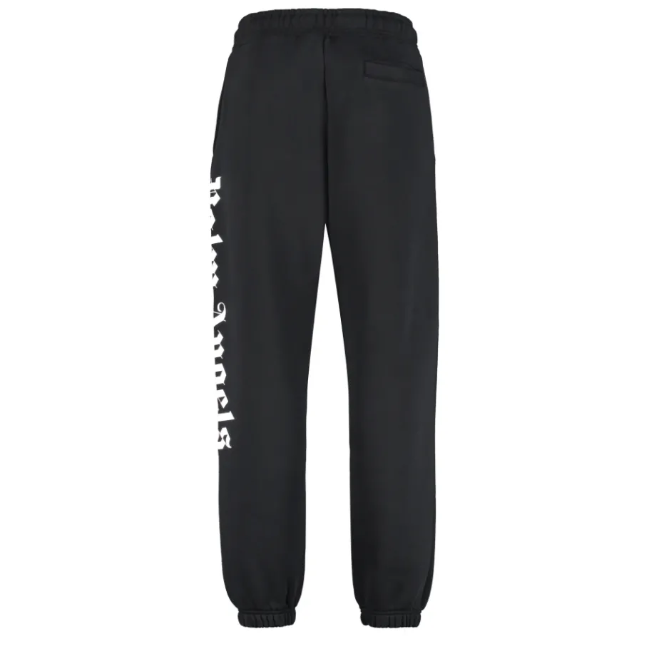 Palm Angels Logo Detail Katoenen Trainingsbroek-Heren Broeken