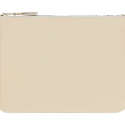 Comme des Garçons Logo Detail Platte Leren Pouch-Heren Tassen