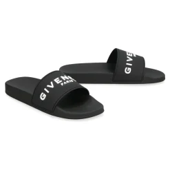 Givenchy Logo Detail Rubber Slides-Heren Slippers
