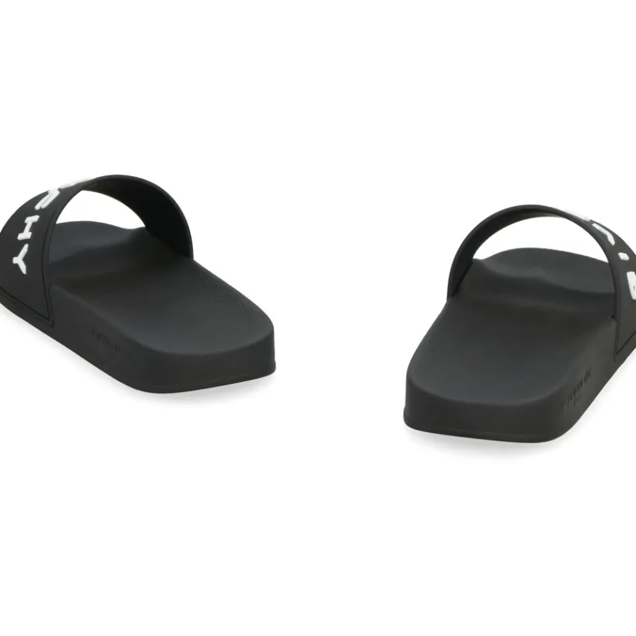 Givenchy Logo Detail Rubber Slides-Heren Slippers