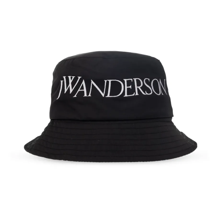 JW Anderson Logo Geborduurd Bucket Hat-Heren Hoeden