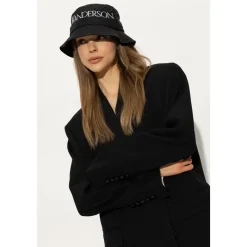 JW Anderson Logo Geborduurd Bucket Hat-Heren Hoeden