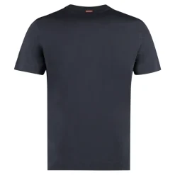 Zegna Logo Katoenen T-Shirt-Heren Shirts