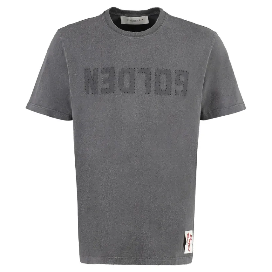 Golden Goose Logo Katoenen T-shirt-Heren Shirts