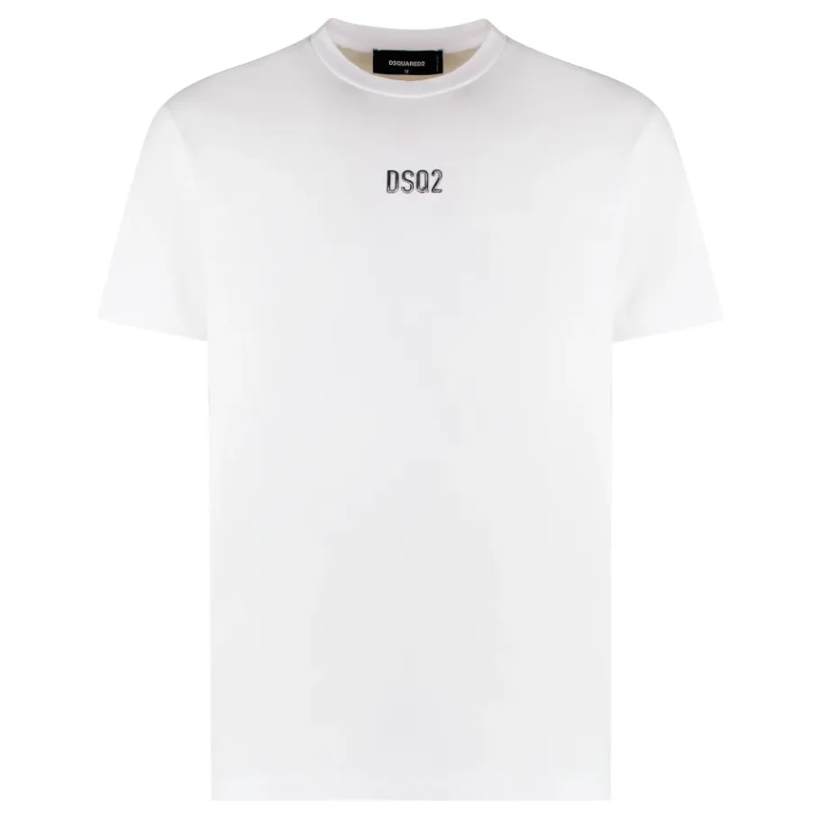 Dsquared2 Logo Katoenen T-Shirt-Heren Shirts