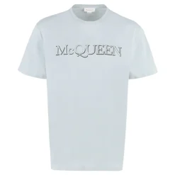 Alexander McQueen Logo Katoenen T-shirt-Heren Shirts