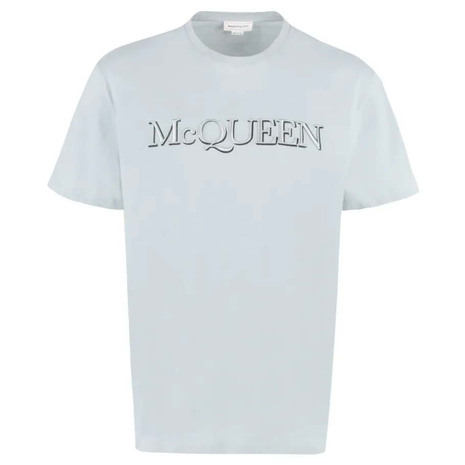 Alexander McQueen Logo Katoenen T-shirt-Heren Shirts
