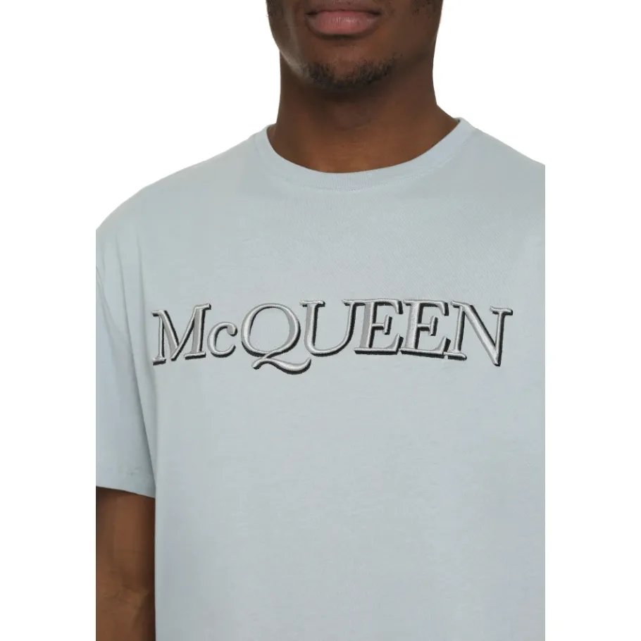 Alexander McQueen Logo Katoenen T-shirt-Heren Shirts