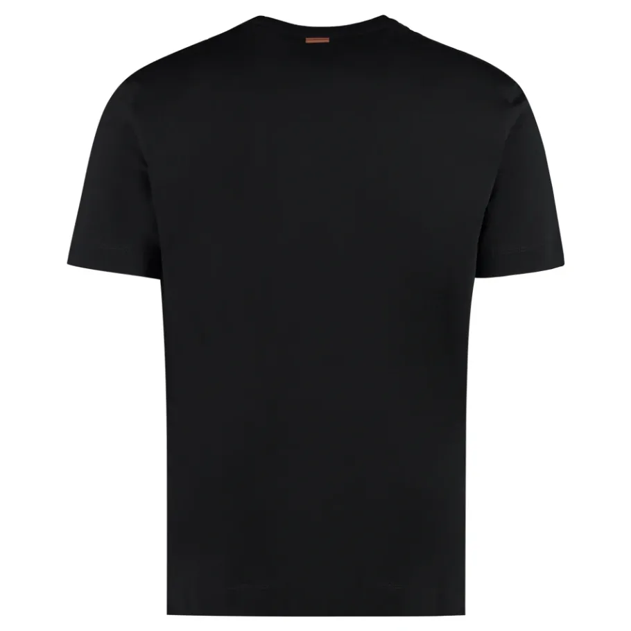 Zegna Logo Katoenen T-Shirt-Heren Shirts