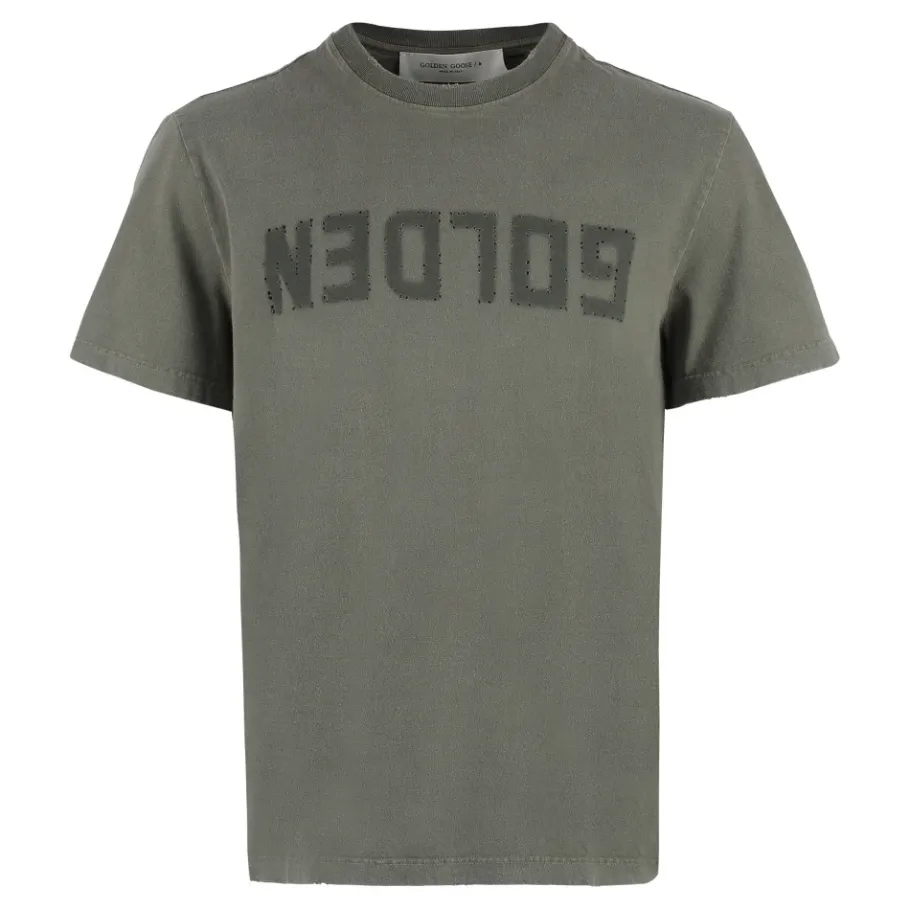 Golden Goose Logo Katoenen T-shirt-Heren Shirts