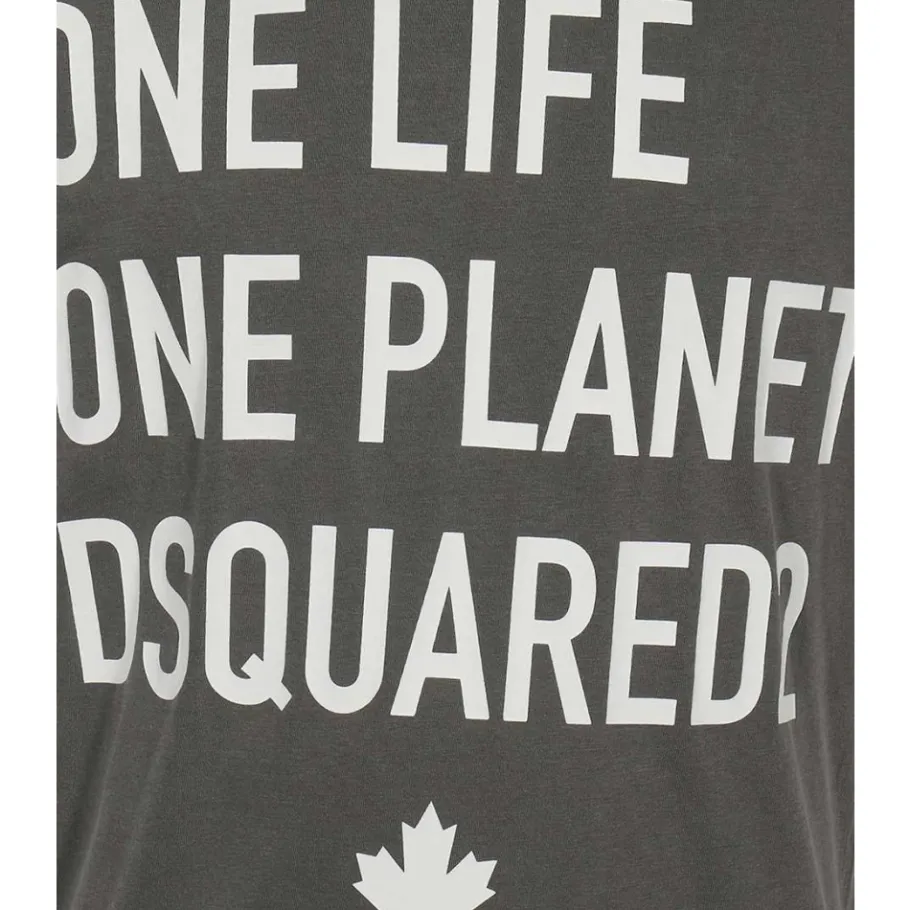 Dsquared2 Logo Katoenen T-Shirt-Heren Shirts