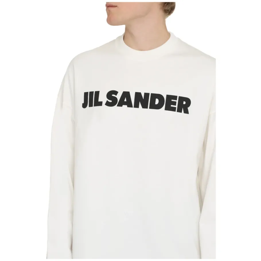 Jil Sander Logo Longsleeve T-shirt-Heren Shirts