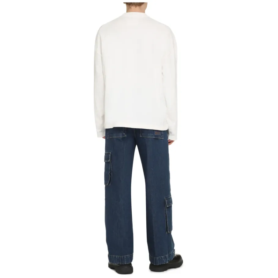 Jil Sander Logo Longsleeve T-shirt-Heren Shirts