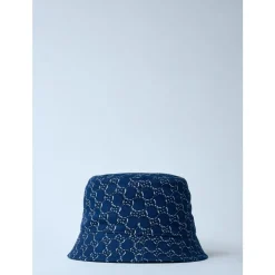 Gucci Logo Motief Katoenen Twill Bucket Hoed-Heren Hoeden