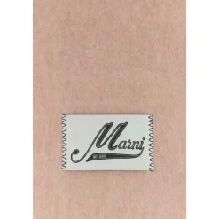 Marni Logo Patch Sjaal met Franjes-Heren Sjaals