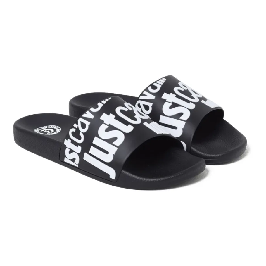 Just Cavalli Logo Pool Slide in /Wit-Heren Slippers