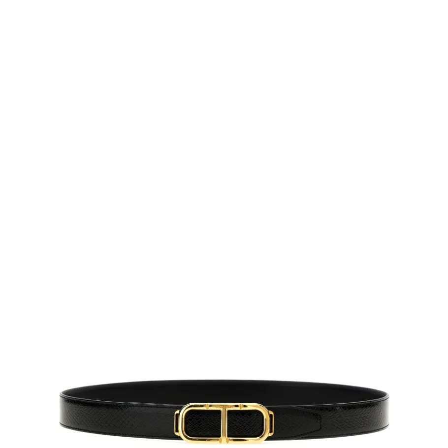 Tom Ford Logo Reversible Belt-Heren Riemen