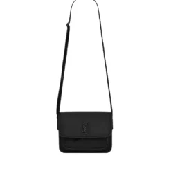 Saint Laurent Logo-Plaque Messenger Bag-Heren Tassen