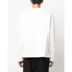 Jil Sander Logo-Print Katoenen Sweatshirt-Heren Truien & Vesten