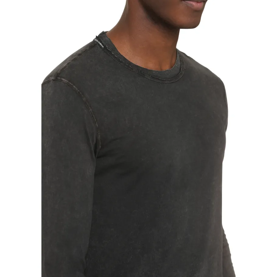 Dolce & Gabbana Long Sleeve Cotton T-Shirt-Heren Shirts