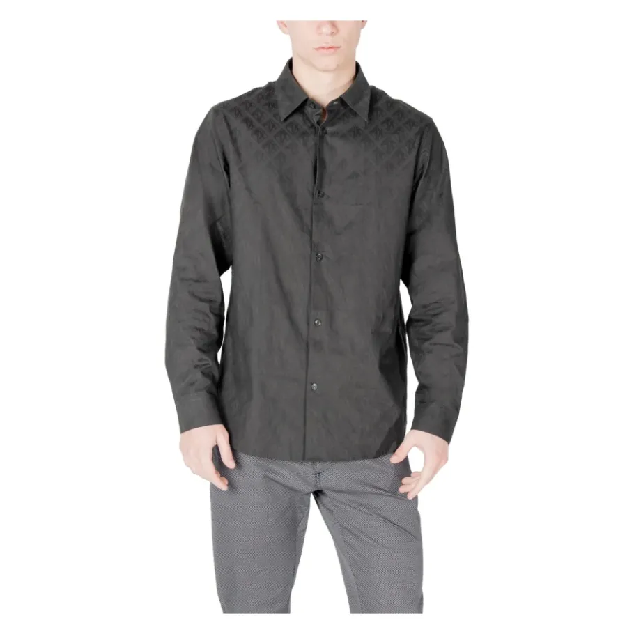Armani Exchange LongSleeve Geometric Dress Shirt-Heren Overhemden