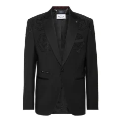 Philipp Plein Lord Fit Blazer in Elegant Stijl-Heren Kostuums