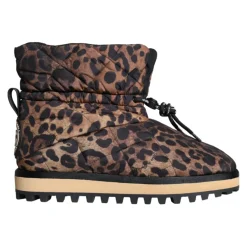 Dolce & Gabbana Luipaard Enkellaarzen Gewatteerde Schoenen-Heren Snowboots