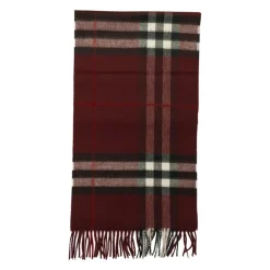 Burberry Luxe Bordeaux Cashmere Sjaal-Heren Sjaals