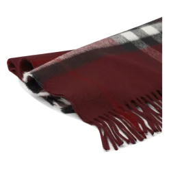 Burberry Luxe Bordeaux Cashmere Sjaal-Heren Sjaals
