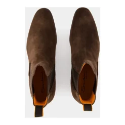 Santoni Luxe e Suède Chelsea Laarzen-Heren Laarzen