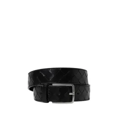 Bottega Veneta Luxe Geweven Leren Riem-Heren Riemen