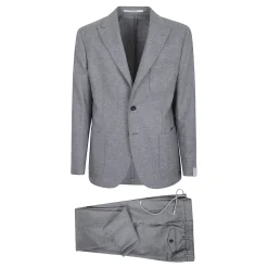 Eleventy Luxe Grijze Blazer AW25-Heren Kostuums