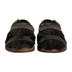 Dolce & Gabbana Luxe Haar Kalfs Sandalen Model-Heren Sandalen