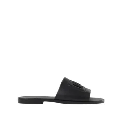 Dolce & Gabbana Luxe Leren Slippers-Heren Slippers