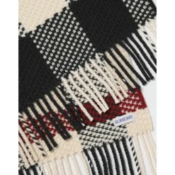 Burberry Luxe Multicolor Gebreide Sjaal met Franjes-Heren Sjaals
