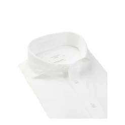 Profuomo Luxe Navy Japans Gebreid Overhemd-Heren Overhemden