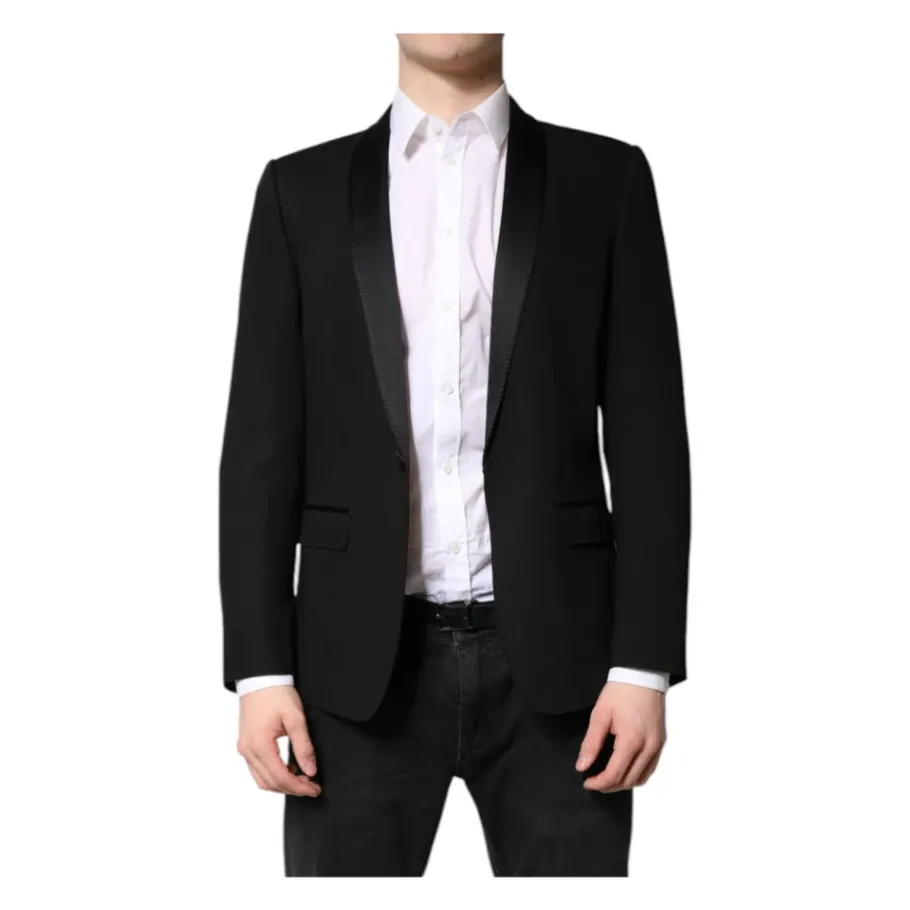 Dolce & Gabbana Luxe Slim Fit Blazer van Zijdemix-Heren Kostuums