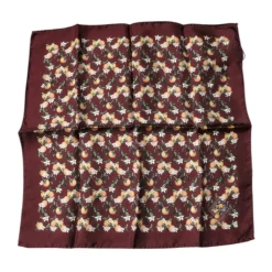 Dolce & Gabbana Luxueuze Bordeaurode Zijden Zakdoek Sjaal-Heren Sjaals