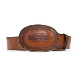 Dsquared2 Magliano Embossed Buckle Belt-Heren Riemen