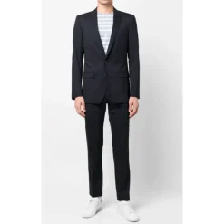 Dolce & Gabbana Marine Slim Fit Wollen Pak-Heren Kostuums