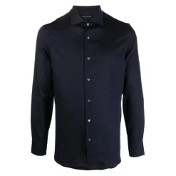 Emporio Armani Marinee katoenen overhemd-Heren Overhemden