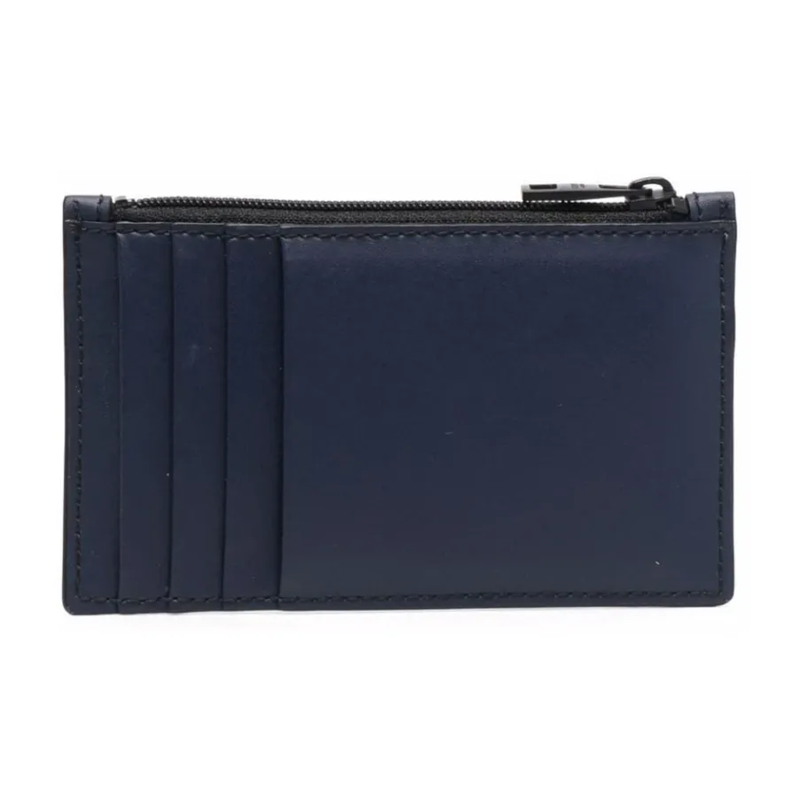 Alexander McQueen Marinee Leren Kaarthouder - Stijlvol en-Heren Portefeuilles