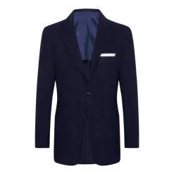 Kiton Marinee wollen jas-Heren Kostuums