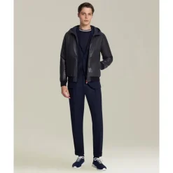 Kiton Marinee wollen jas-Heren Kostuums