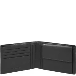Piquadro Men’s wallet with coin pouch-Heren Portefeuilles