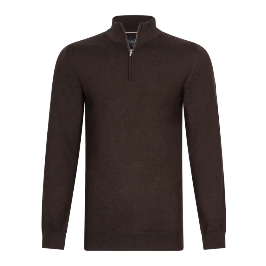 Cavallaro Merino Half Zip Pullover Sweater-Heren Truien & Vesten