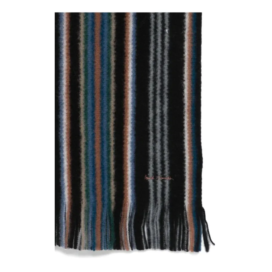 Paul Smith Merino Signature Stripe Scarf-Heren Sjaals